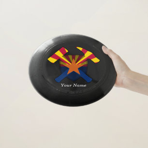 Geologists's Rock Hammer Shield- Arizona Flag Wham-O Frisbee