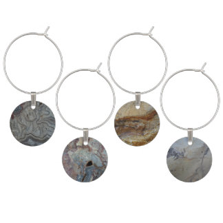 Geology as Art Wine Charms