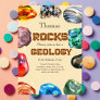 Geology birthday party rocks gemstone invitation