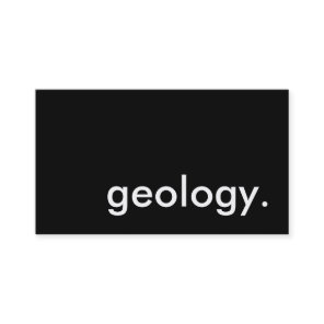 geology. business card
