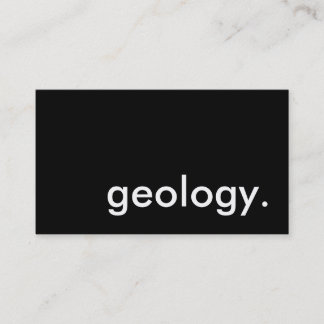 geology. business card