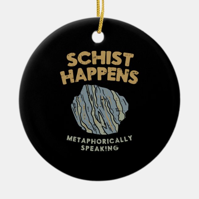 Geology Ceramic Ornament (Front)