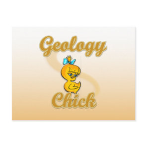 Geology Chick Postcard