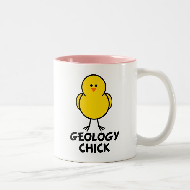 Geology Chick Two-Tone Coffee Mug (Right)