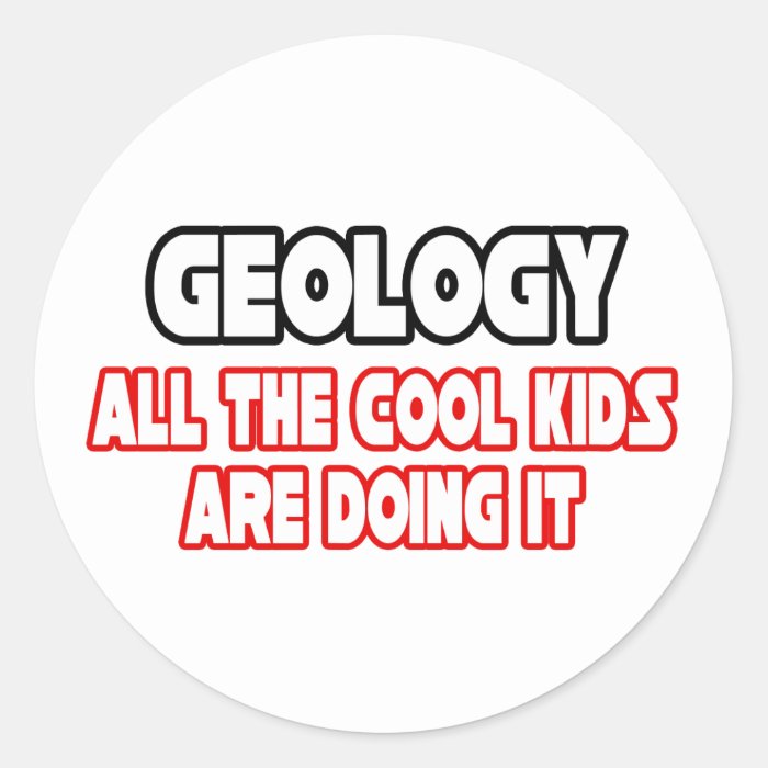 GeologyCool Kids Round Sticker