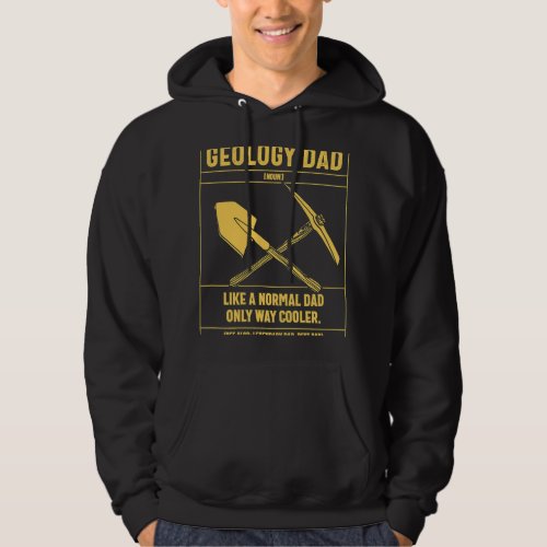 Geology Dad Definition Like A Normal Dad Only Cool Hoodie