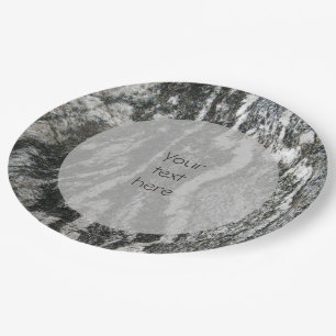 Geology Decorative Feline Pattern any Text Paper Plates