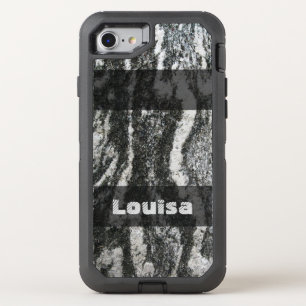 Geology Decorative Feline Rock Texture any Text OtterBox Defender iPhone SE/8/7 Case