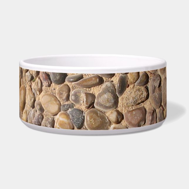 Geology Decorative Pebble Stones Photo Bowl (Front)