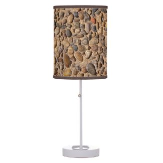 Geology Decorative Pebble Stones Photo Desk Lamp
