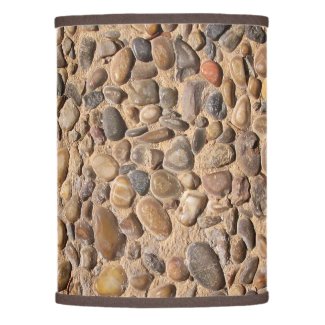 Geology Decorative Pebble Stones Photo Lamp Shade