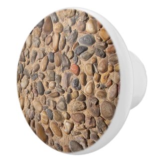 Geology Decorative Pebble Stones Photo ver1 Ceramic Knob