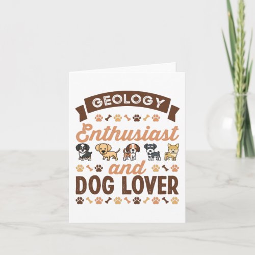 Geology Enthusiast and Dog Lover Gift Card