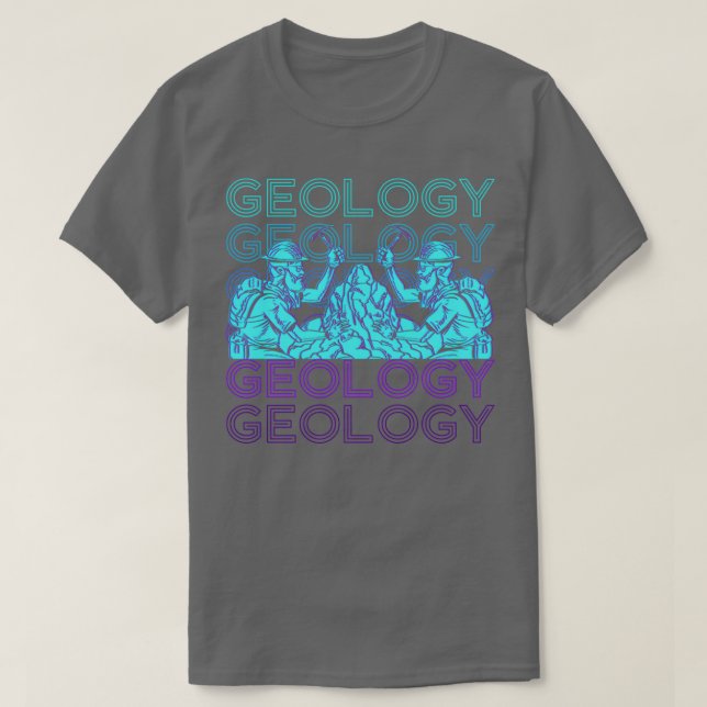 Geology Geologist Retro T-Shirt (Design Front)