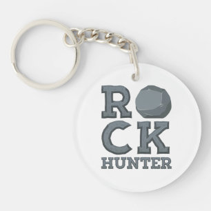 Geology Geologist Rock Hunter Keychain