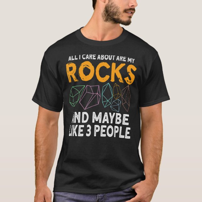 Geology Geologist Stone Rock Hunting Agate Hunter  T-Shirt (Front)