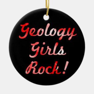 Geology Girls Rock! Ornament