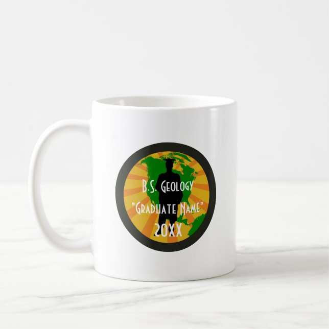 Geology Graduate Badge (Male) Coffee Mug (Left)