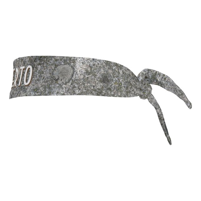 Geology Gray granite Rock any text Tie Headband (Rotate 90)