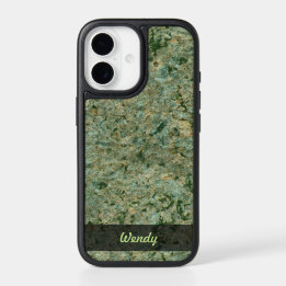 Geology Green Rock Texture Photo iPhone 17 Case