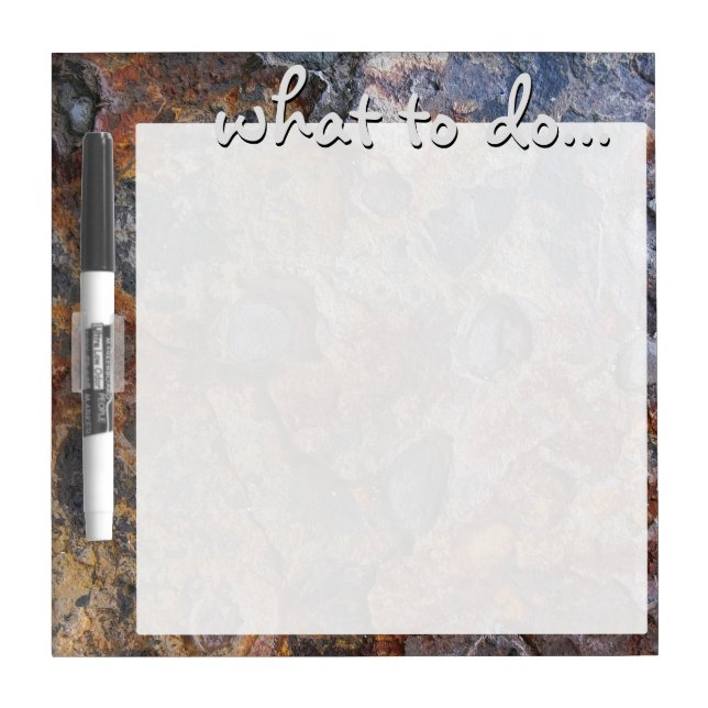 Geology Grungy Rock Texture Dry-Erase Board (Front)