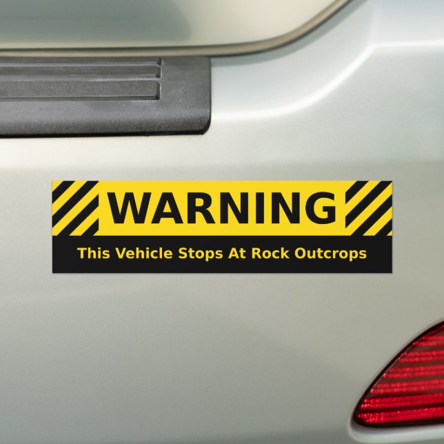 Geology Humor Bumper Sticker (On Car)