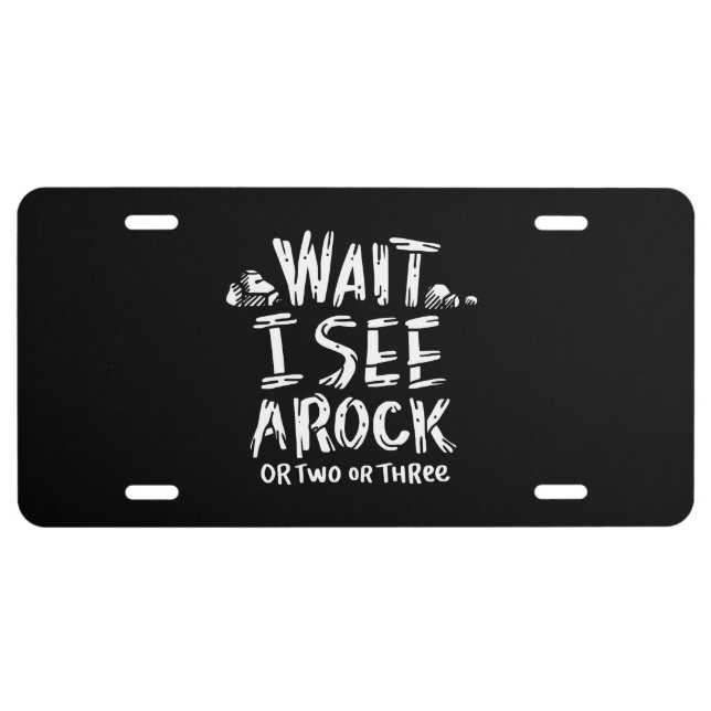Geology - I See A Rock License Plate (Front)
