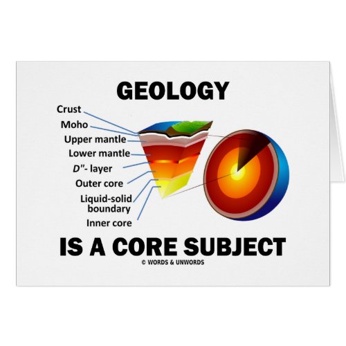 Geology Is A Core Subject Earth Science Attitude