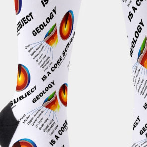 Geology Is A Core Subject Earth Science Attitude Socks
