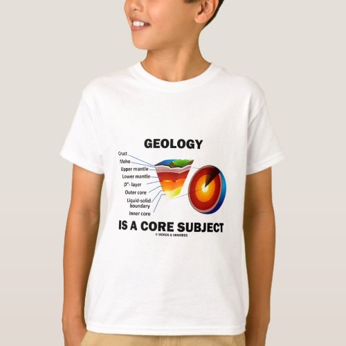 Geology Is A Core Subject Earth Science Attitude T_Shirt