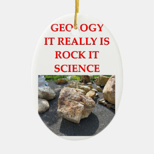 geology joke ceramic ornament