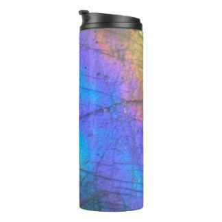 Geology Labradorite Stone Colorful Crystal Pattern Thermal Tumbler