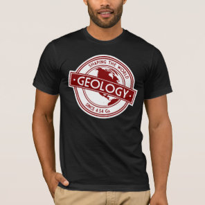 Geology Logo- Shaping the World (North America) T-Shirt
