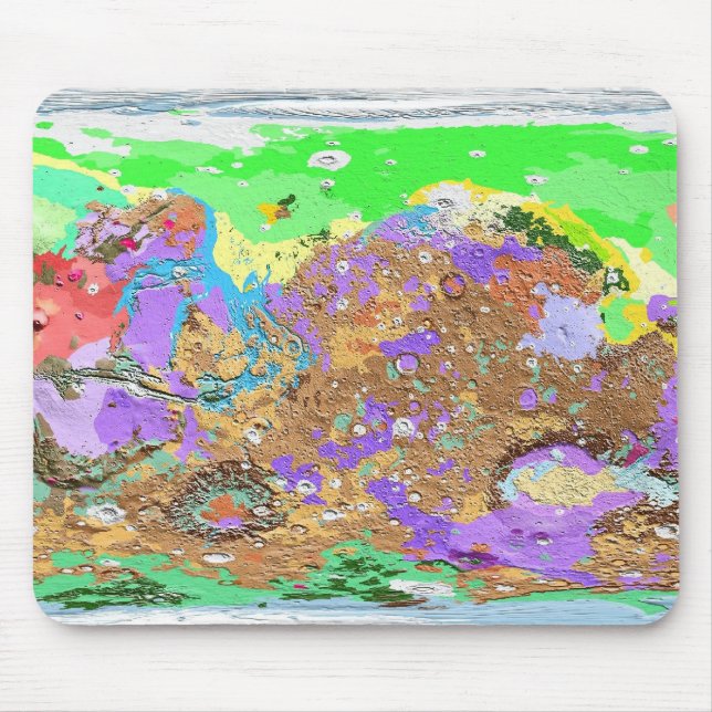 Geology Map of Mars Mousepad (Front)