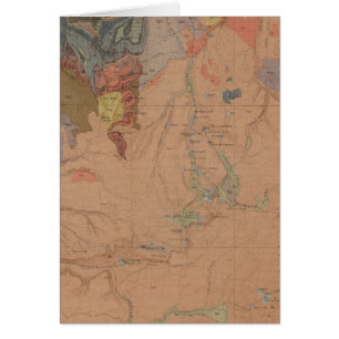Geology Map, Yellowstone National Part, Wyoming