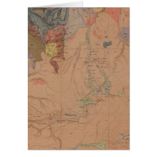 Geology Map, Yellowstone National Part, Wyoming (Front)