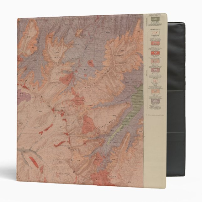 Geology Map, Yellowstone National Part, Wyoming 2 Binder (Front/Inside)