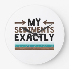 Geology My Sediments Exactly Large Clock