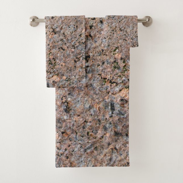 Geology Nature Granite Photo Bath Towel Set (Insitu)