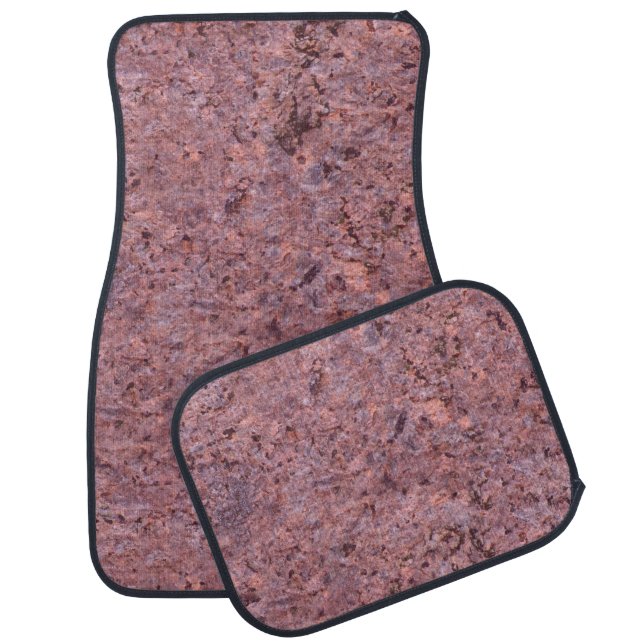 Geology Nature Pink Rock Texture Car Mat (Set)