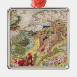 Geology of Europe Metal Ornament