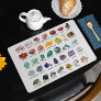 Geology Placemat Crystal Collection Rainbow Rocks
