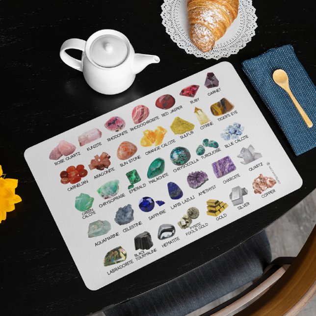 Geology Placemat Crystal Collection Rainbow Rocks (Creator Uploaded)