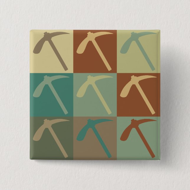 Geology Pop Art Button (Front)