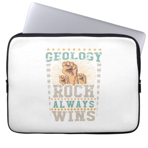 Geology Rock Always Wins Laptop Sleeve