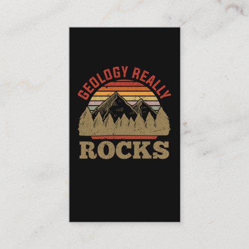 Geology Rock Collecting Funny Geologist Business Card