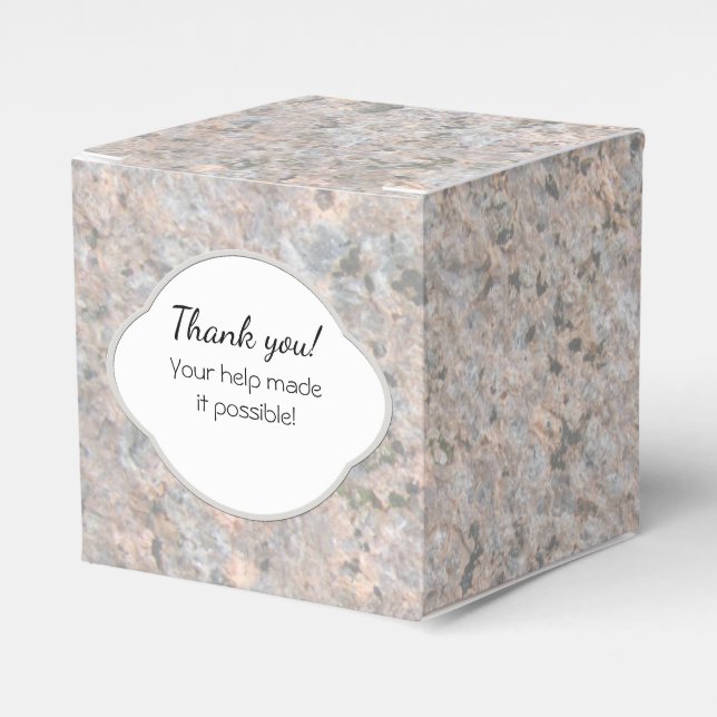 Geology Rock Texture Label with any Text Favor Boxes (Front Side)
