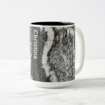 Geology Rock Texture With Any Name Two-tone Coffee Mug at Zazzle