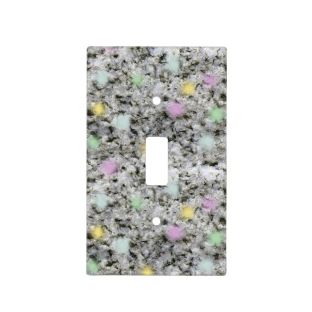 Geology Rock Texture with Pastel Details Light Switch Cover (Front)