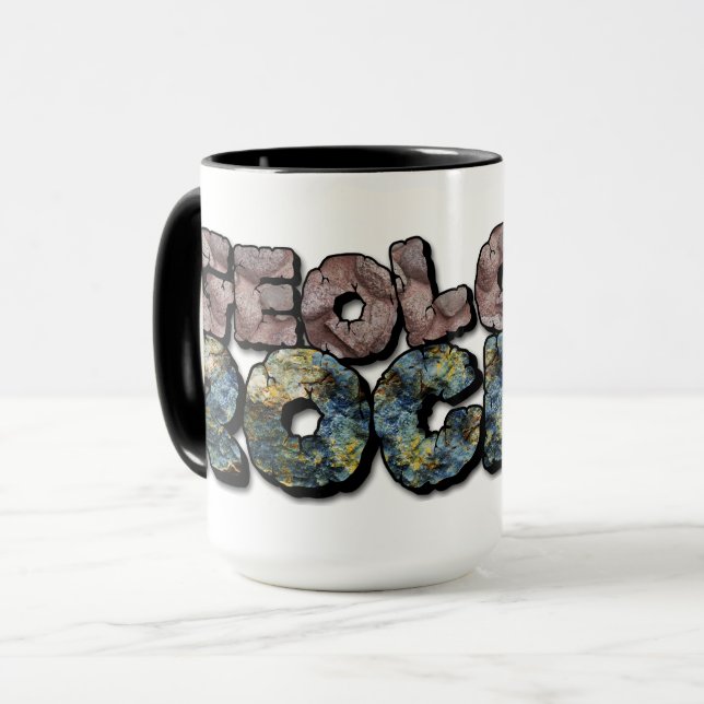 Geology Rocks a Unique Funny Meme For Rockhounds Mug (Front Left)